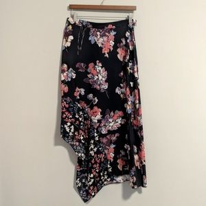 Lewit floral multicolored long maxi skirt size 10